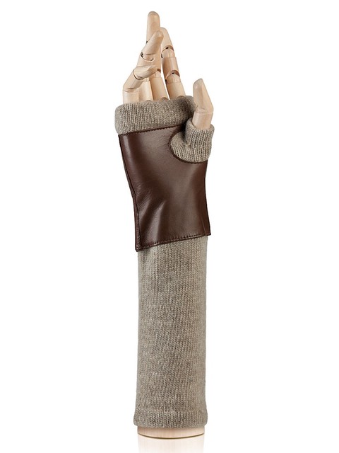 Длинные перчатки ELEGANZZA (Элеганза) 12600 Коричневый фото №2 01-00015905