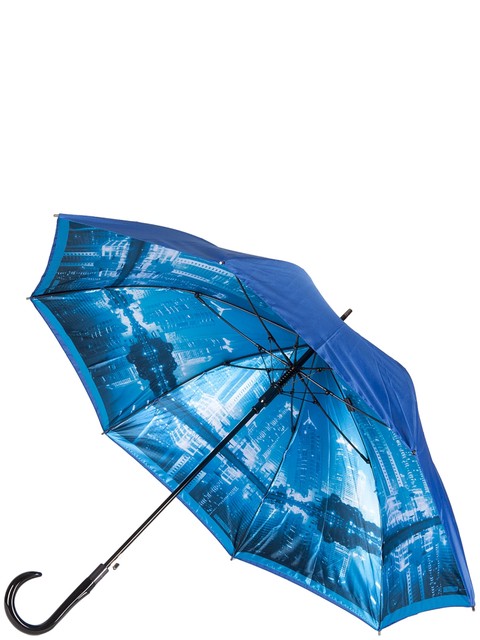 Зонт-трость ELEGANZZA (Элеганза) T-06-0348D Синий фото №1 01-00025094