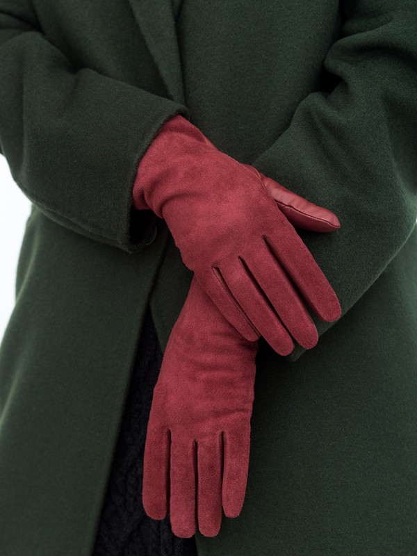 Длинные перчатки ELEGANZZA (Элеганза) IS5003shelk Красный фото №2 01-00004213