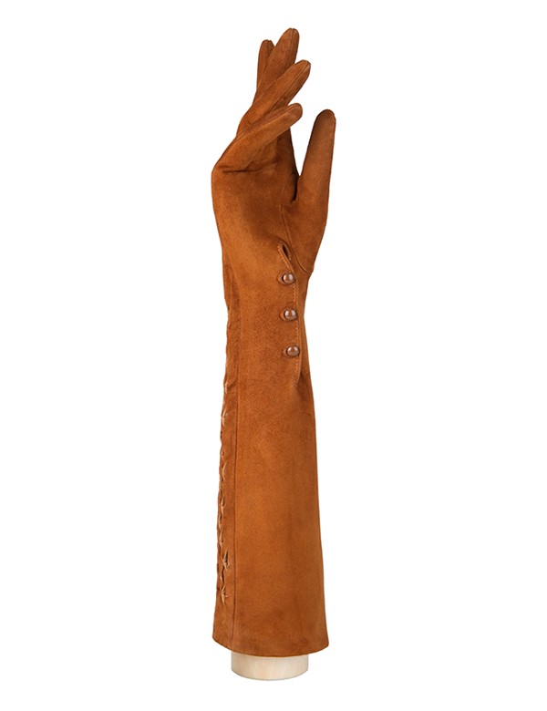 Длинные перчатки ELEGANZZA (Элеганза) F-IS0071 Рыжий фото №2 01-00005250