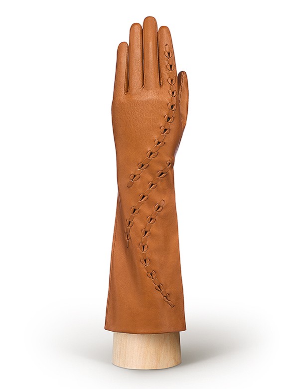 Длинные перчатки ELEGANZZA (Элеганза) F-IS0025 Рыжий фото №1 01-00010642